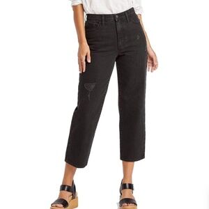 Universal Thread Goods Co. Black Distressed Vintage Straight Jeans In Size 0/25R